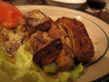 「Bistro ひつじや」料理 902628 羊の脳味噌  ニュージーランドのガーリック・バター炒め2