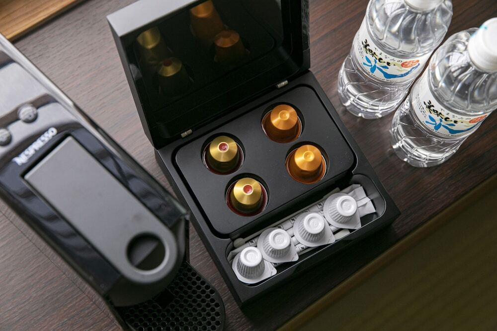 客室のドリップコーヒー＆水