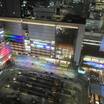 客室窓から横浜駅を見下ろします