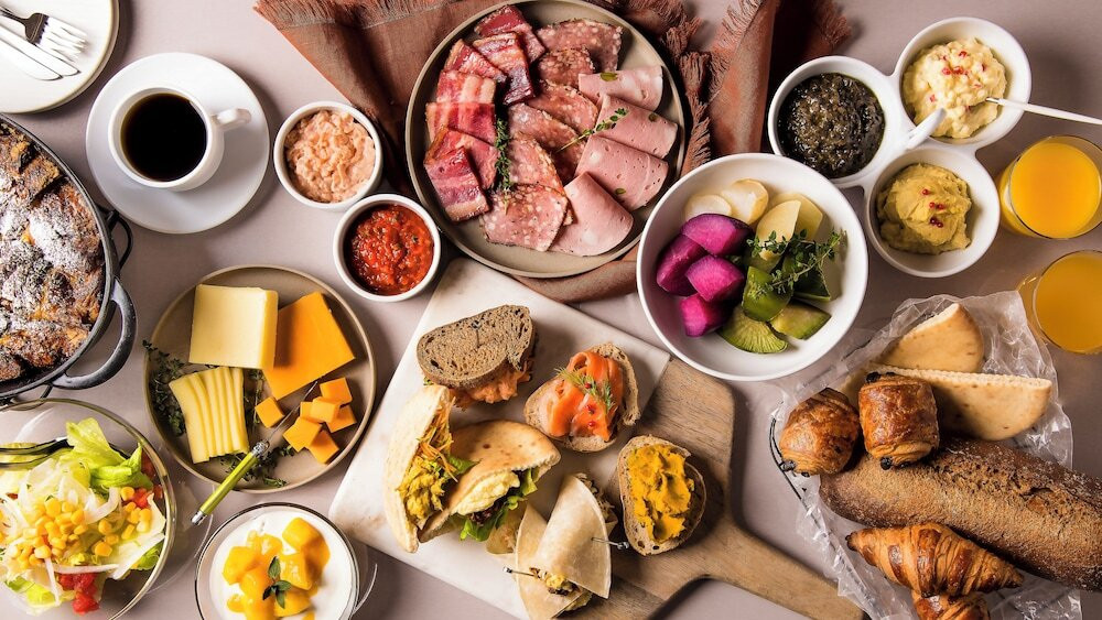 朝食ビュッフェ