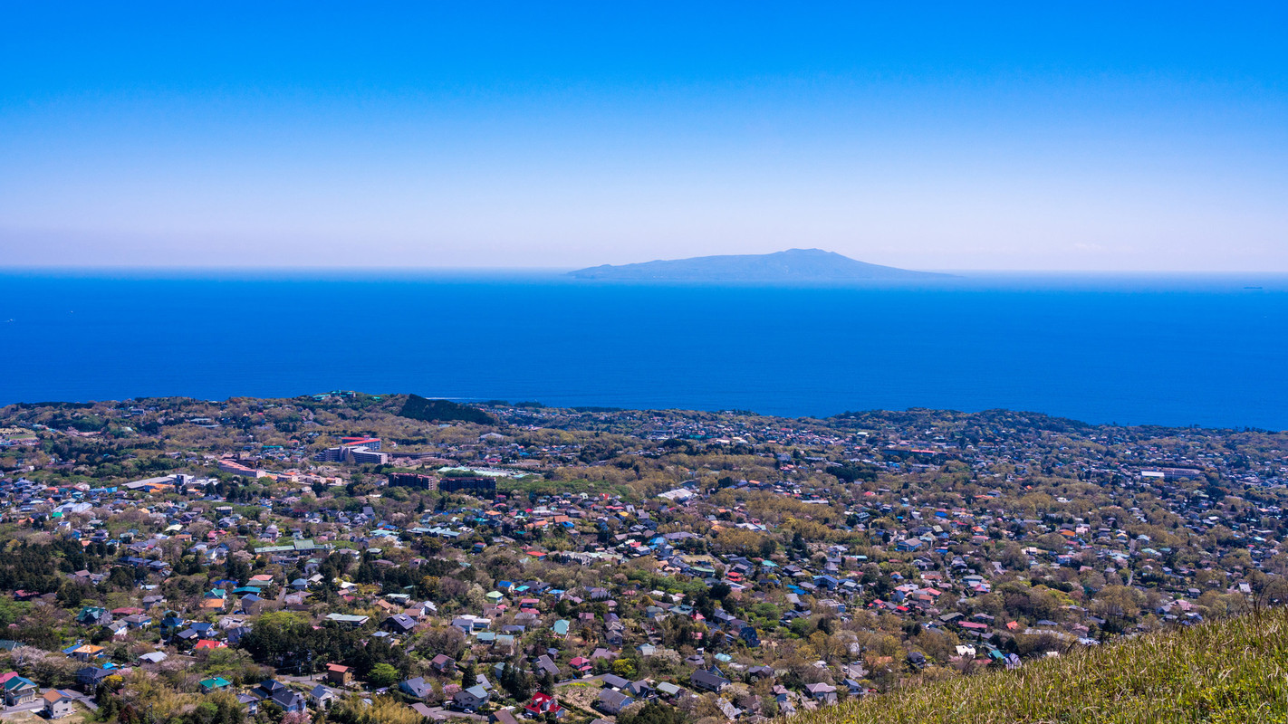 大室山頂上からの眺め