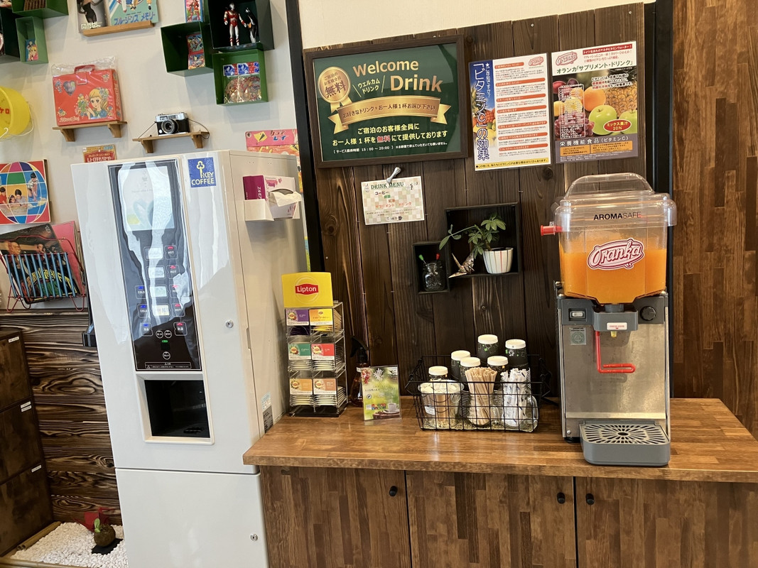 ウェルカムドリンクコーナー