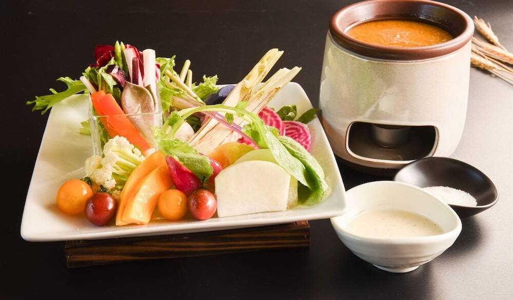 オーガニック野菜を
たっぷり使った夕食 / 3