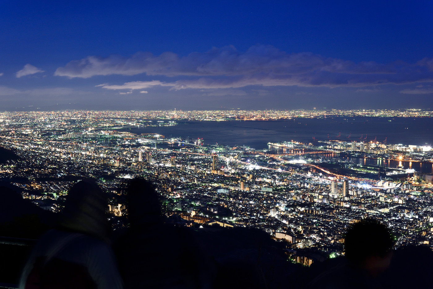 掬星台から見た神戸の夜景（兵庫県神戸市）