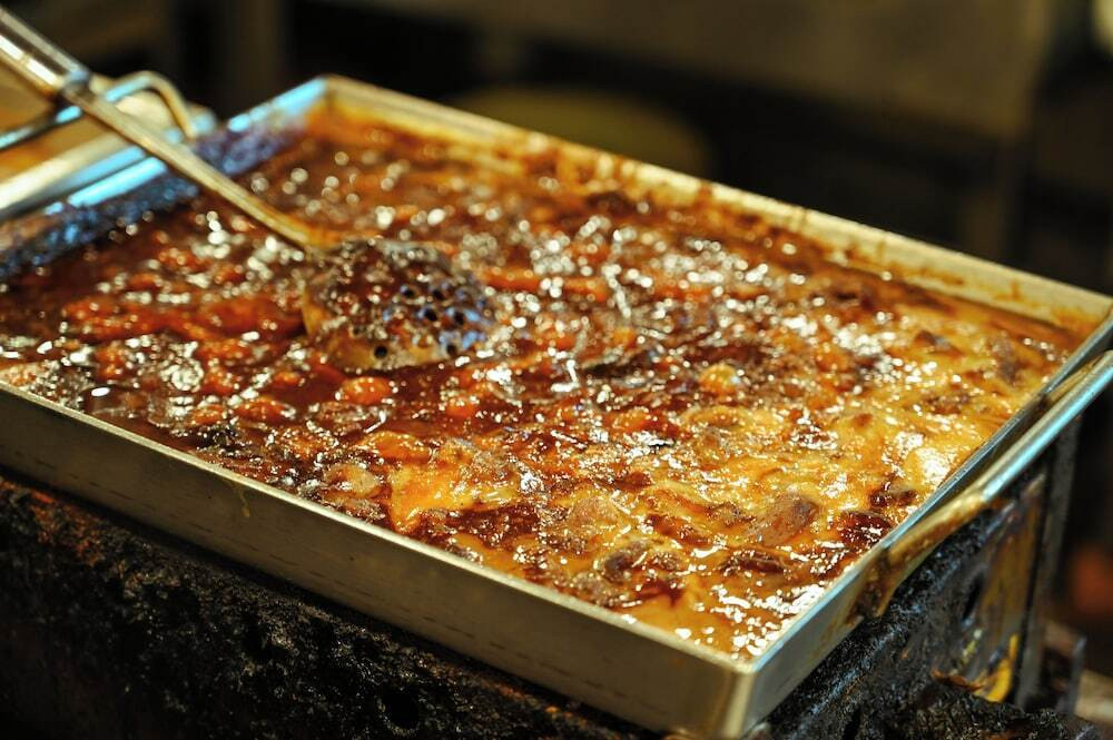 屋外ダイニングエリア