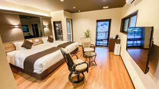 [洋モダン洋室]23平米＋テラス8平米　露天風呂　喫煙