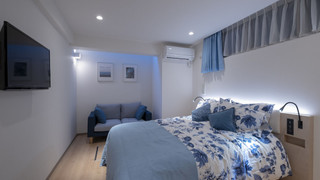 ベーシック アパートメント ダブルベッド 1台 禁煙, D号室, 半地下(窓あり)