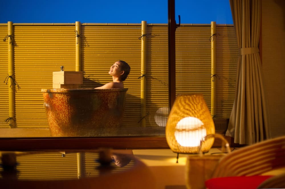 客室露天風呂一例③