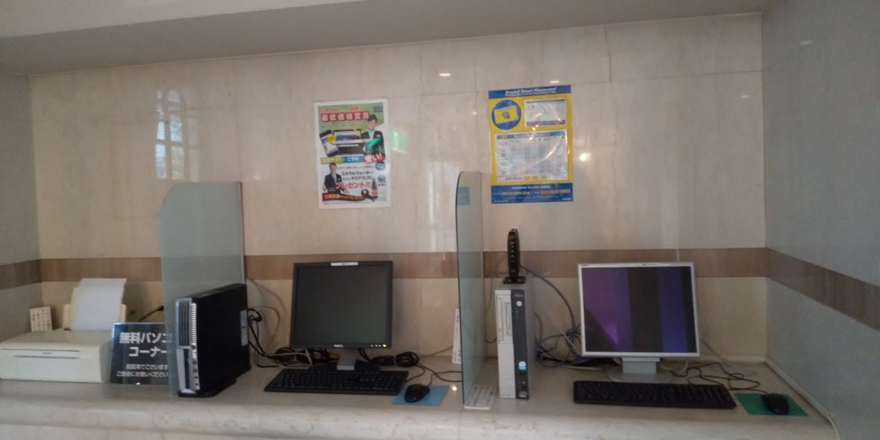 pcあり、電子レンジも