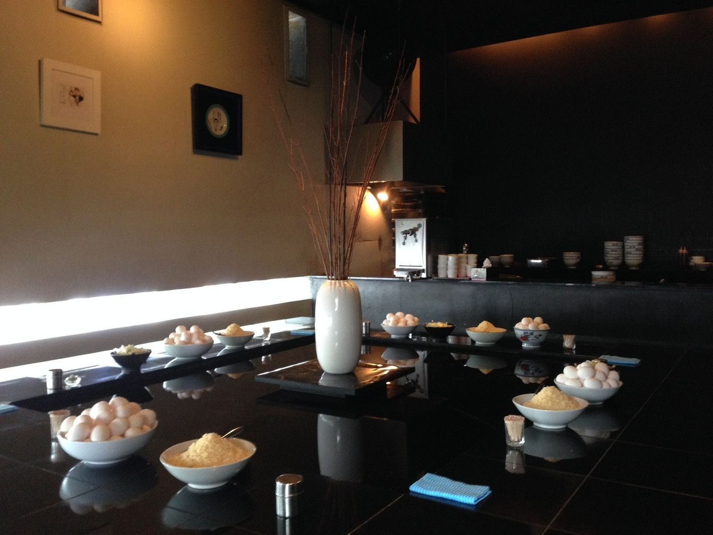 「そば処港屋」内観 201967 店内