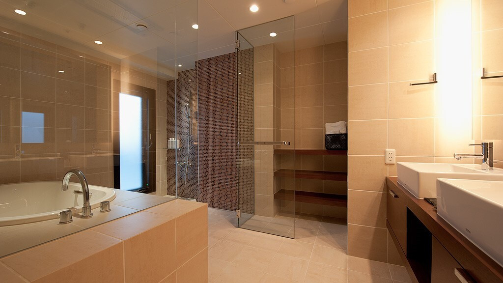 ペントハウスのバスルーム