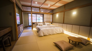 登竜館 露天風呂付き客室 キングサイズベッドルーム（禁煙室） [ダブルルーム] [禁煙]