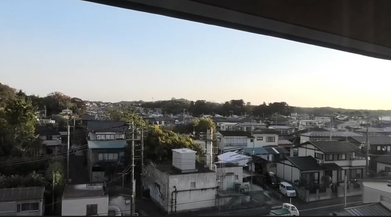 街側の部屋からの景色