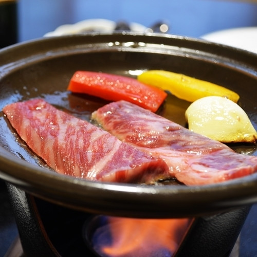 和洋会席料理 上州牛の陶板焼