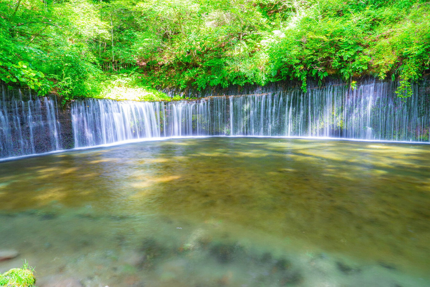 【滝素材】軽井沢・白糸の滝【長野県】