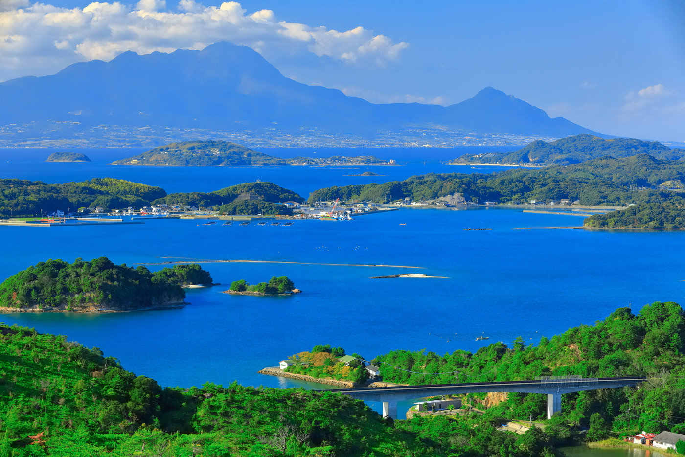 【熊本県】晴天の天草松島と雲仙（天草パールライン）