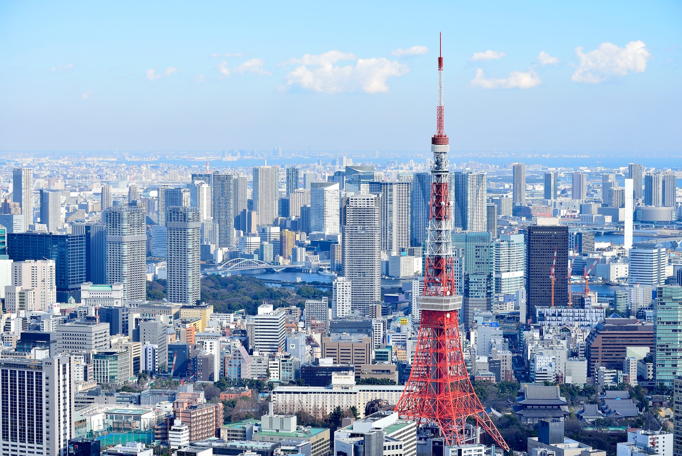 東京　都市風景　東京タワー