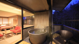 [別館] 温泉半露天風呂付き和洋室 (禁煙)