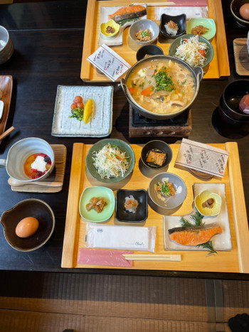 「湯布院温泉　御宿　由布乃庄」 料理 241771529 朝食全景