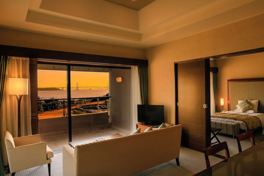 客室からサンセットの風景