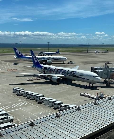 空港で働く車も見える / 3