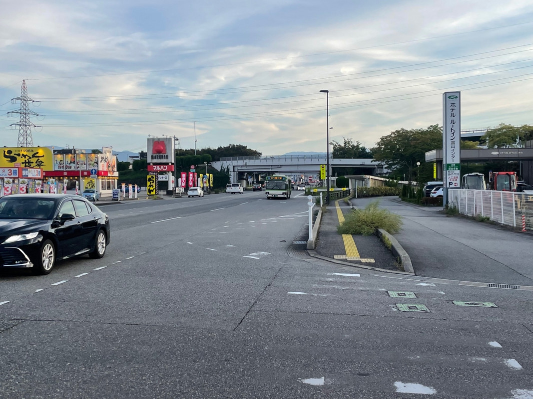 ホテル前の風景