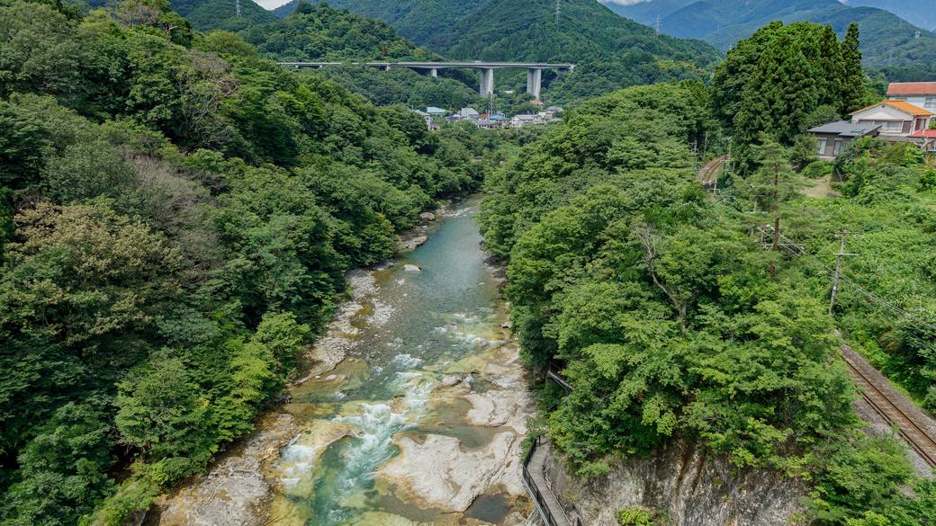 諏訪峡大橋から見える景色 / 1