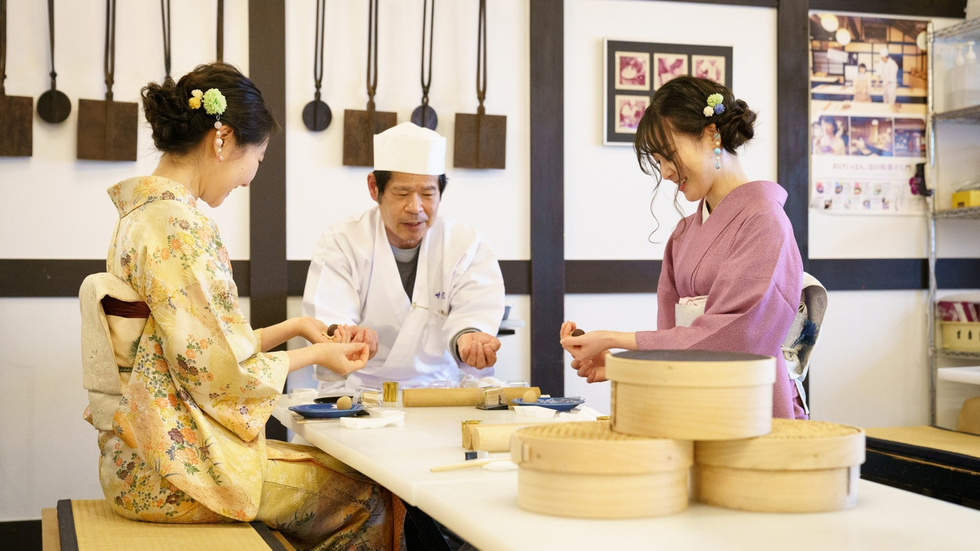 和菓子作り体験プランも!大人数の女子旅にもおすすめの宿3657071