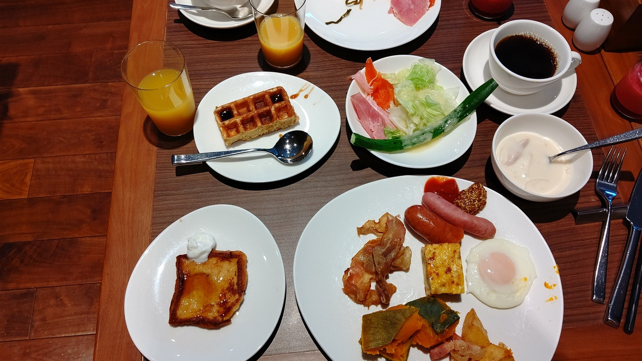 私が頂いた朝食