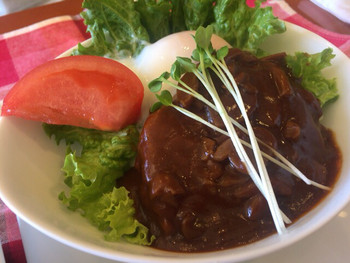 「ティーハウス茶屋」料理 1077272 ロコモコ丼はデミグラスソース