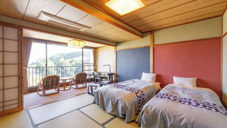 エコノミールーム シングルベッド 2 台 禁煙 オーシャンビュー