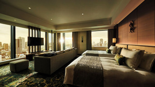 エグゼクティブフロア コーナーデラックス ツインルーム (エグゼクティブラウンジアクセス付) 60平方メートル 禁煙