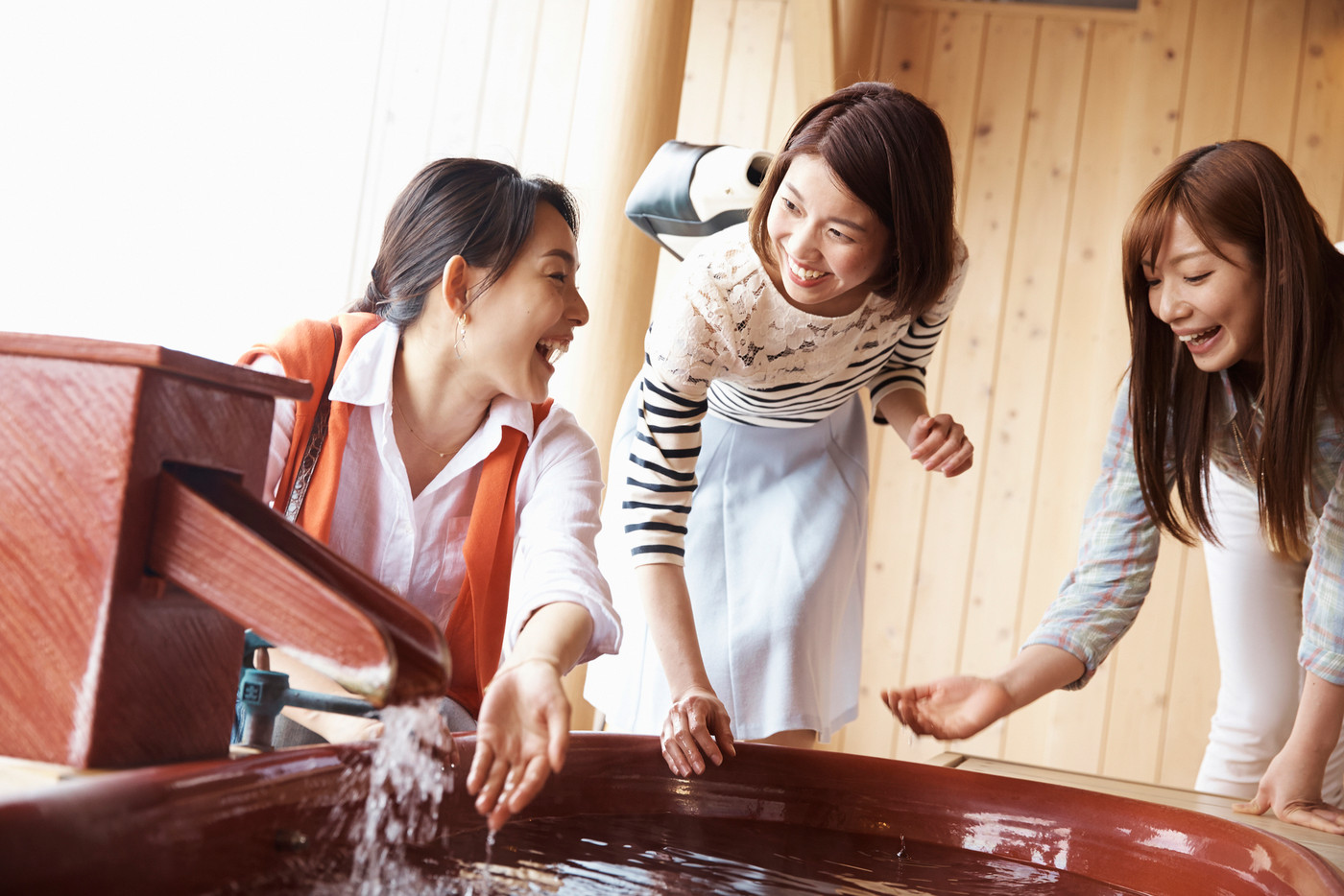 露天風呂　女子旅