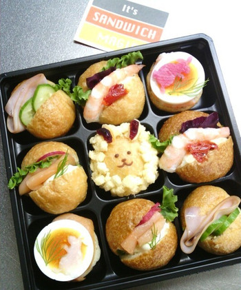 「イッツサンドイッチマジック 伊勢丹新宿本店」料理 844582 手毬サンドボックス（お月見）。