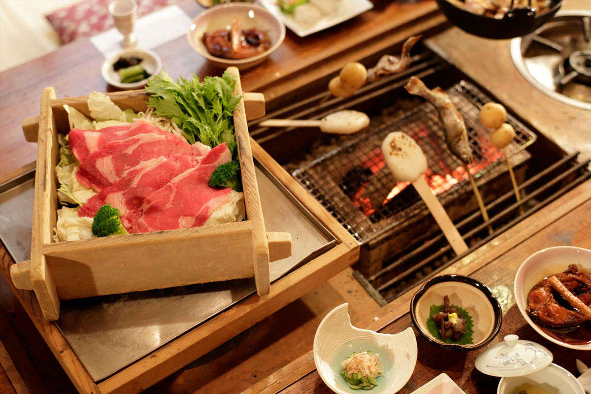 囲炉裏料理一例