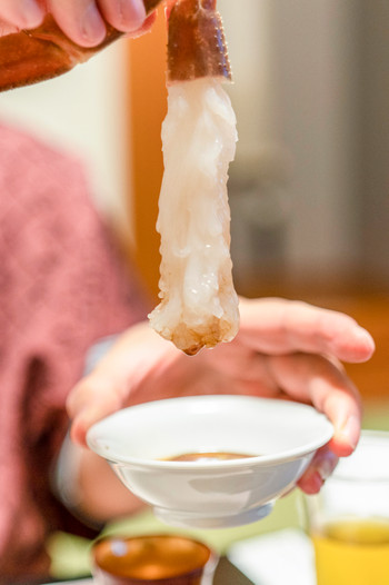 ズワイガニのお刺身