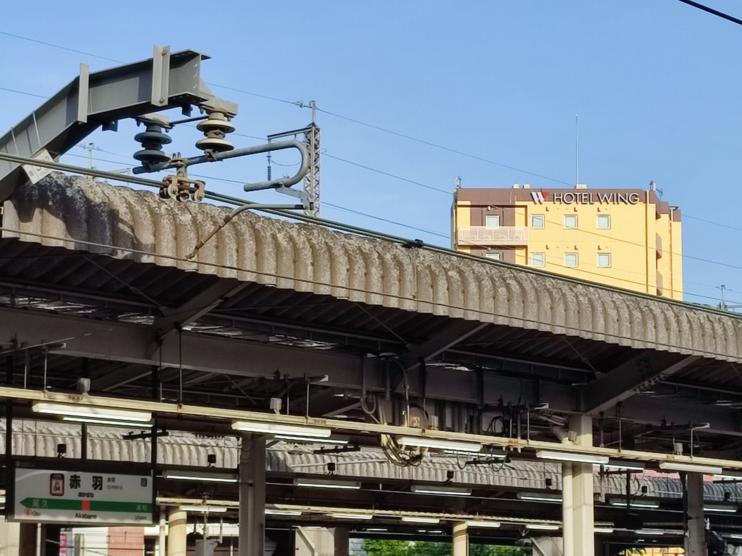 ホームから見える距離