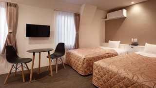 ツインルーム 禁煙 (18平米/ベッド幅120cm/エレベーターなし)