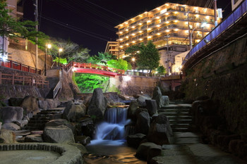 [Hyogo] Night view of Arima onsen