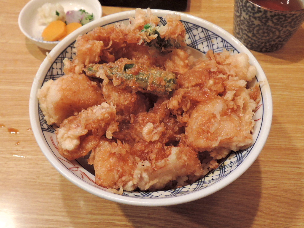 「てんぷら黒川」料理 18455 かき揚げ丼　１５００円