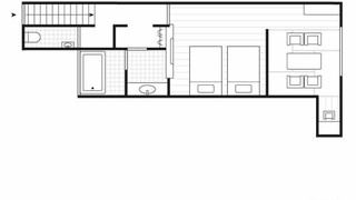 デラックス ツインルーム ラウンジアクセス禁煙