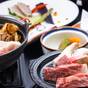 【露天風呂付客室】【あわしま会席】+【伝統の山賊鍋】+【上州牛ステーキ100g】個室食事処確約 | 老神温泉 吟松亭 あわしま