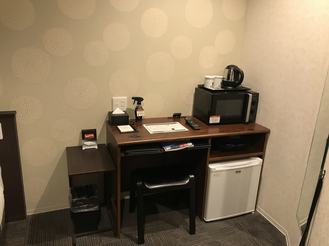 各部屋に電子レンジが完備