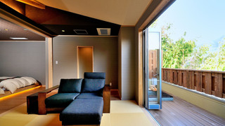 [離れ] Type B/温泉露天風呂+和リビング+寝室 (ツイン) 禁煙 (12歳以下は宿泊頂けません)