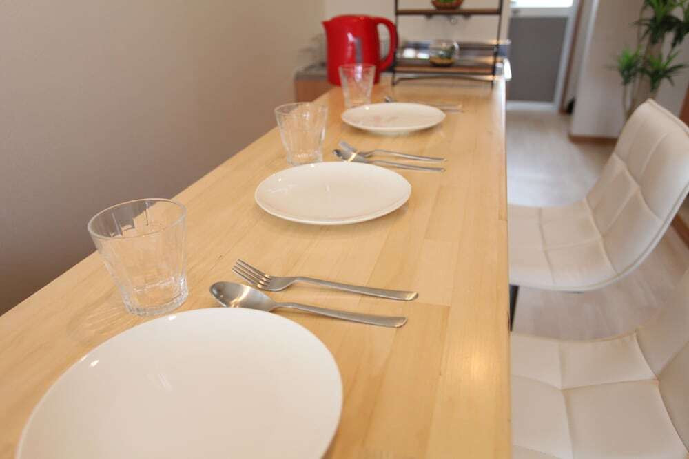 客室内のダイニングエリア