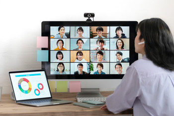 Online meeting Web conference remote jobs image
