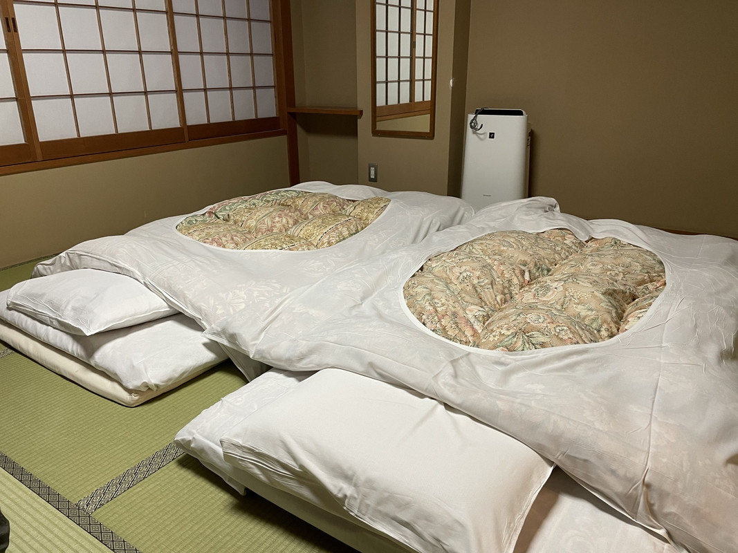 到着すると、既にお布団が敷かれていました。