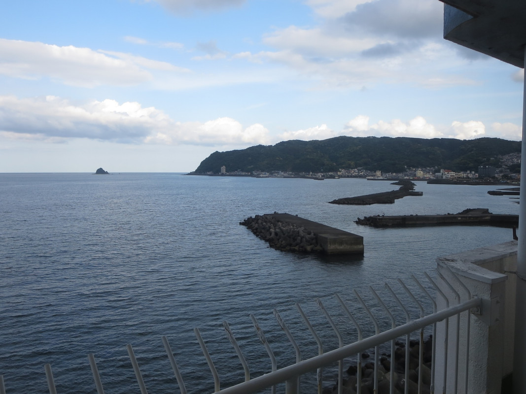 客室のベランダから見た景色です。