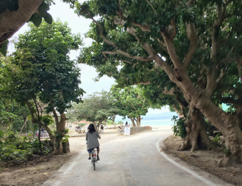 沖縄の竹富島をサイクリングー！
