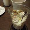 ラウンジでソフトクリーム